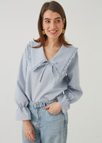 ROMANTIC BLOUSE, BLUE