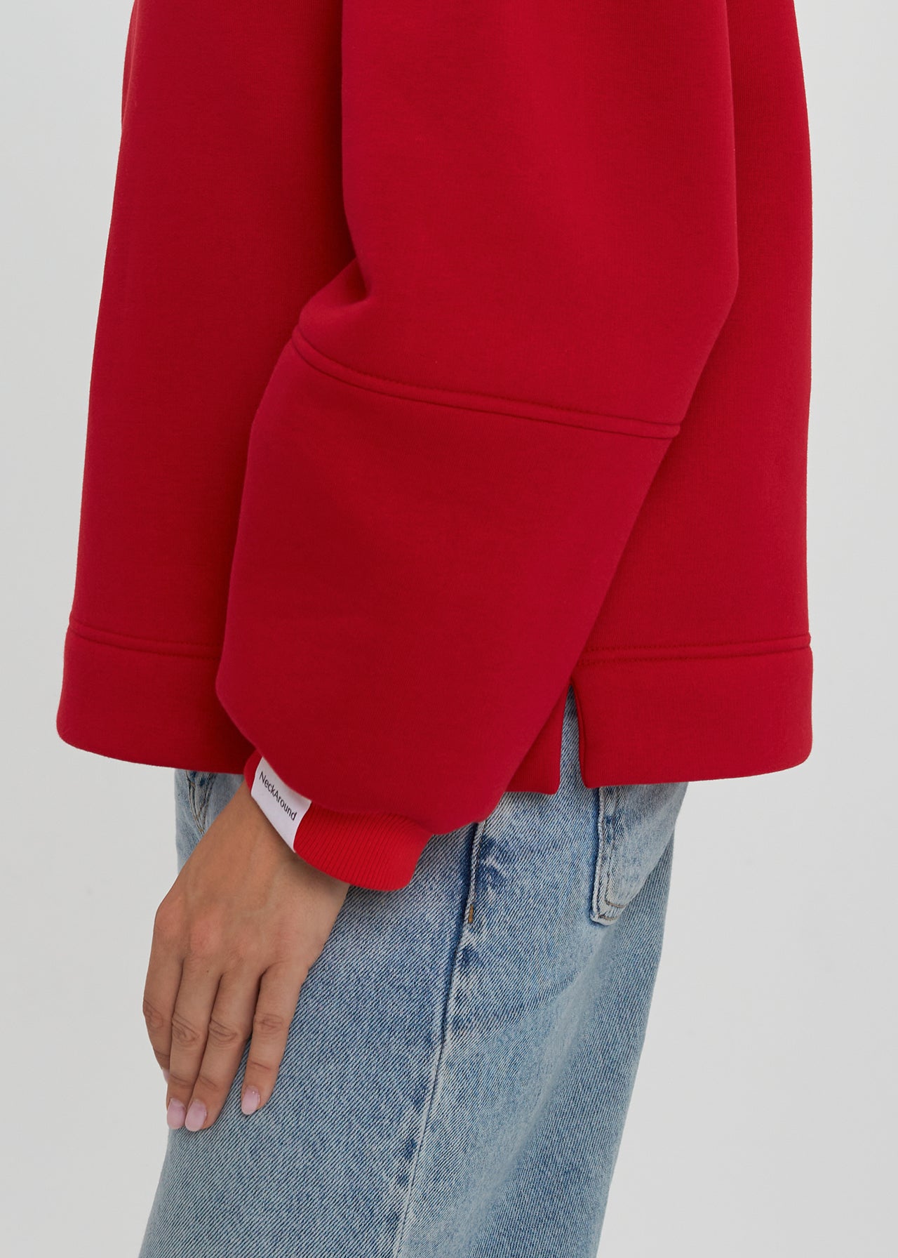 CZERWONY SWETER DAMSKI