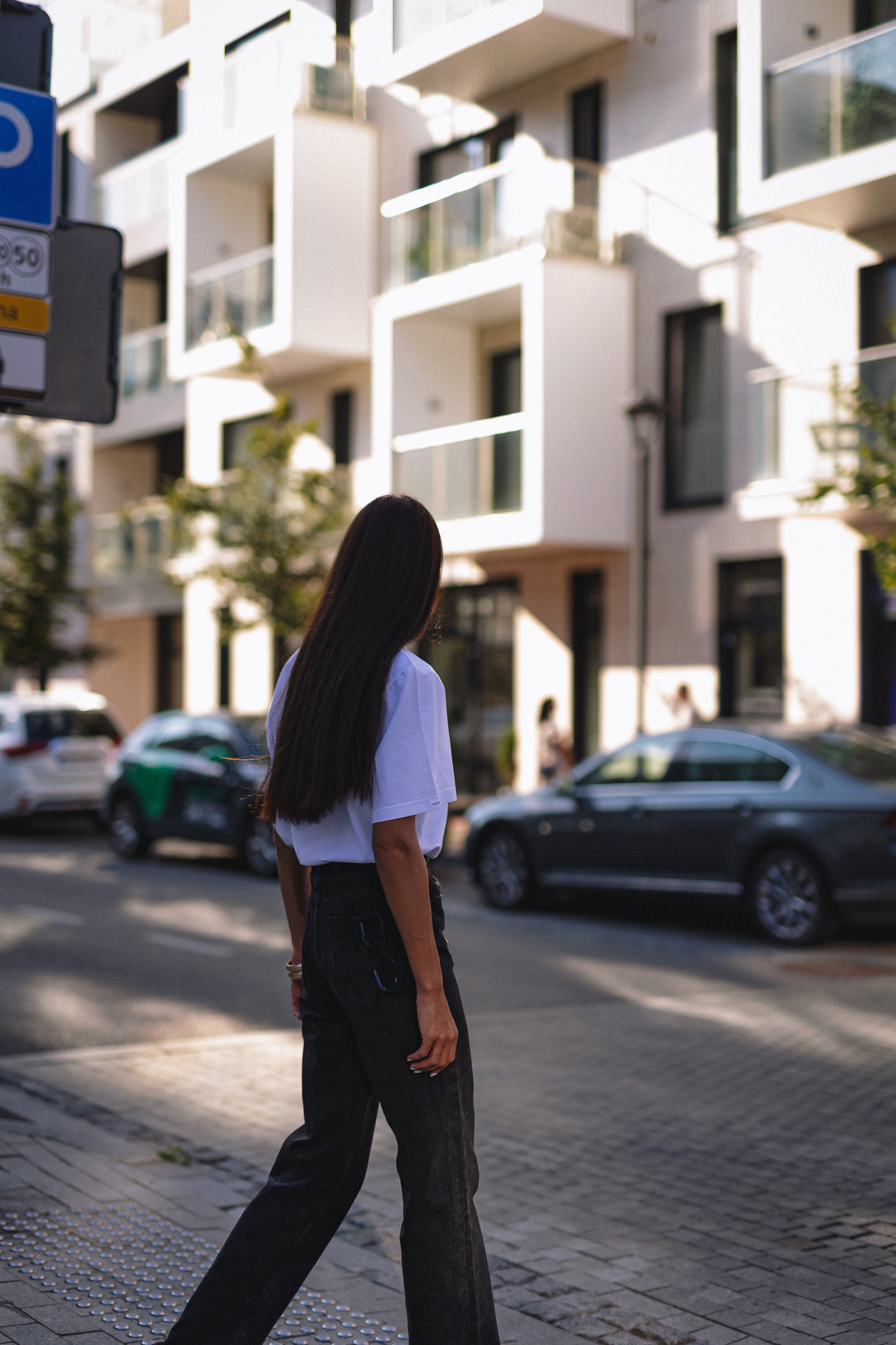 "THREE RIBBONS", BLACK T-SHIRT