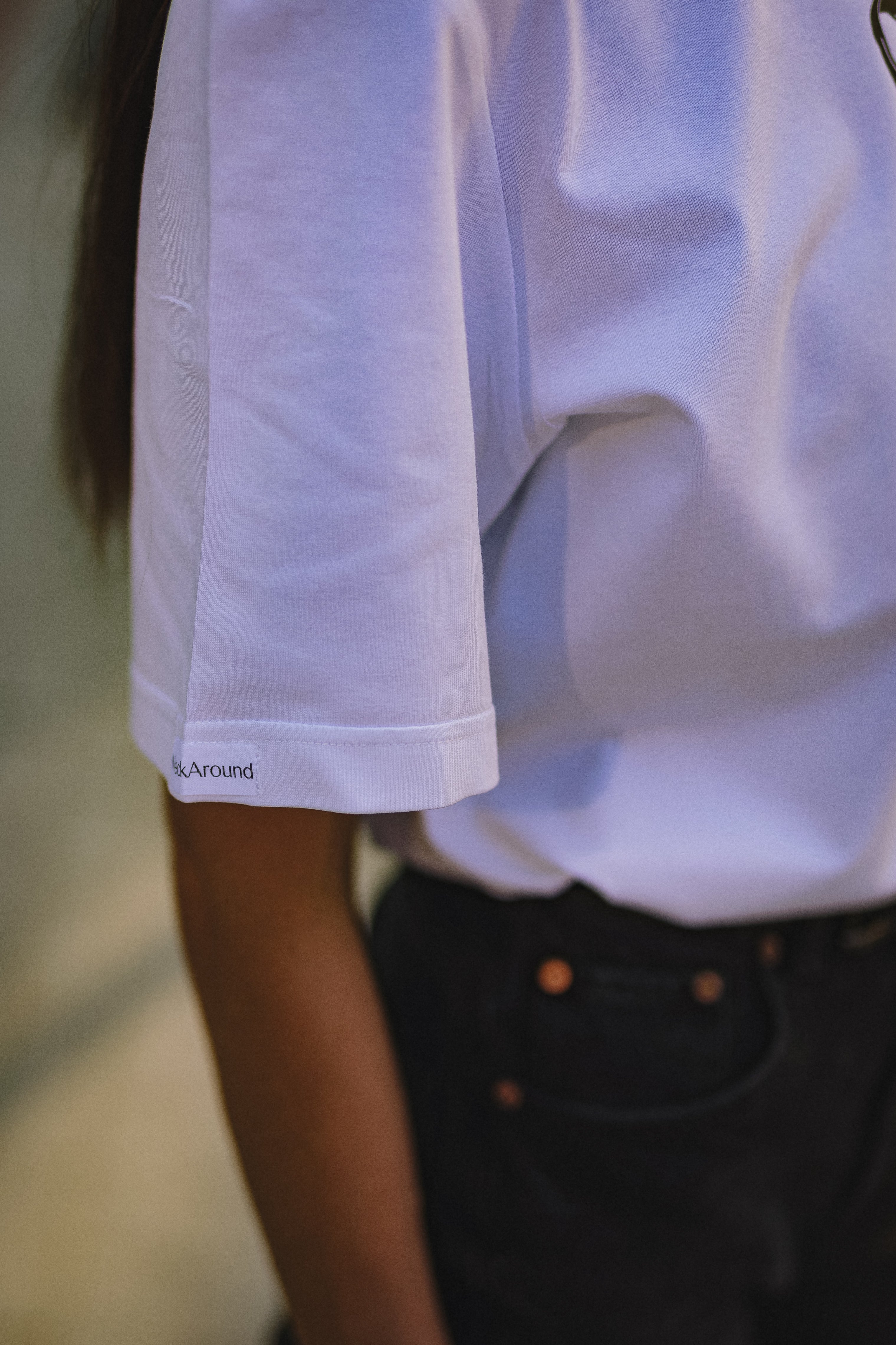 "THREE RIBBONS", BLACK T-SHIRT