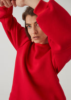 CZERWONY SWETER DAMSKI