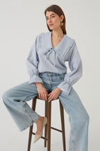 ROMANTIC BLOUSE, BLUE