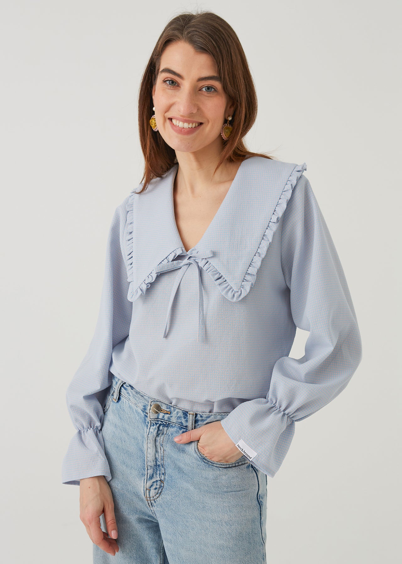 ROMANTIC BLOUSE, BLUE